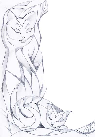 ilustration-cat-katze-kitten-zeichnung-handdrawing