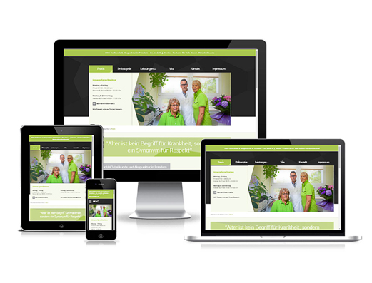 responsive Screendesign Dr. Hoehne HNO-Praxis Potsdam